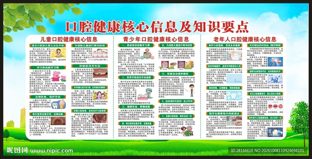 全国爱牙日宣传栏