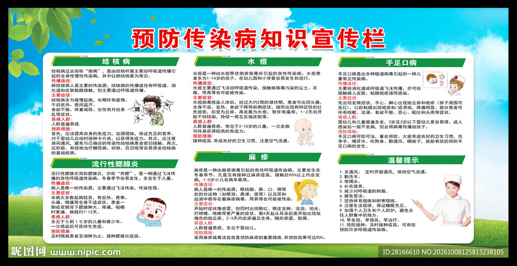 预防传染病知识宣传栏