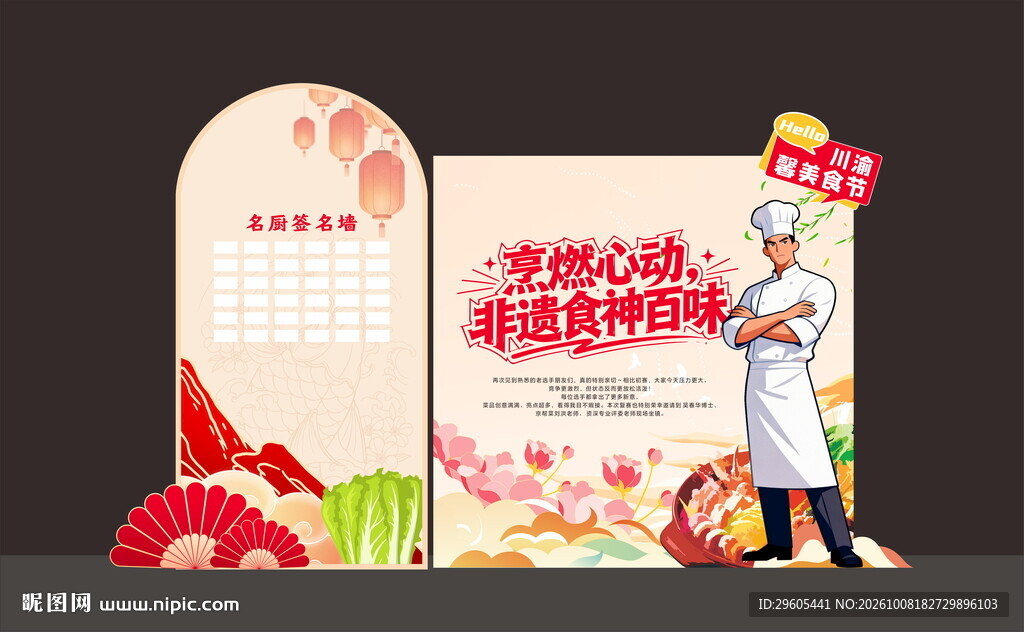 厨师比赛美陈