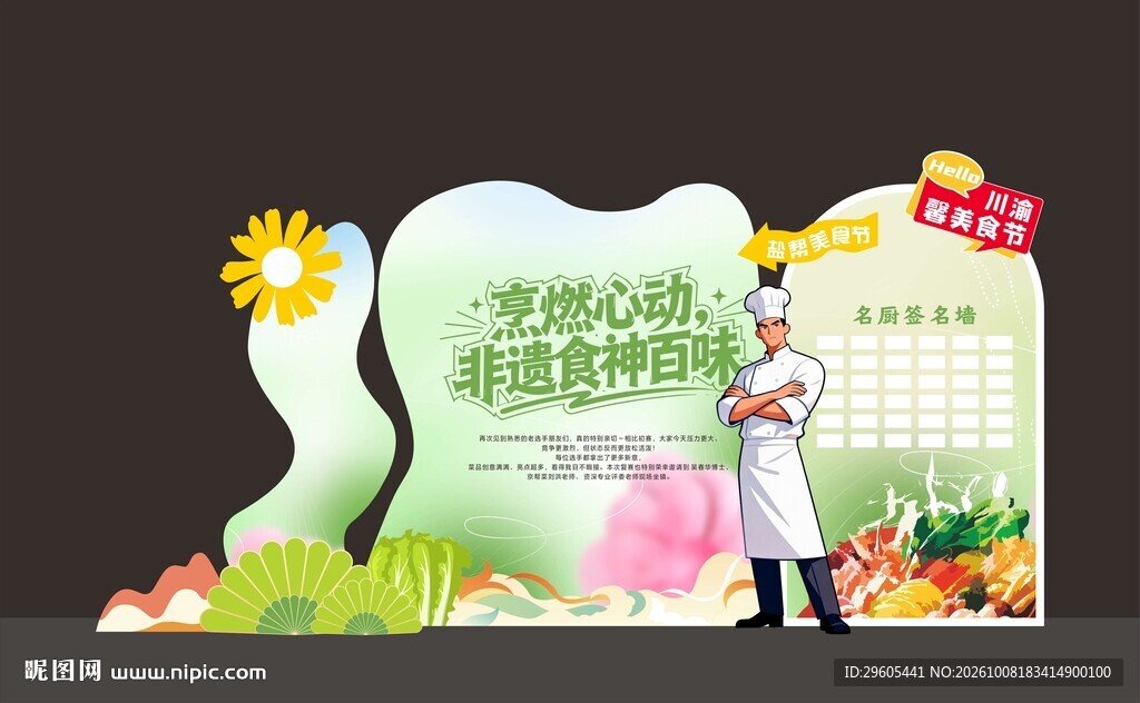 厨师比赛美陈