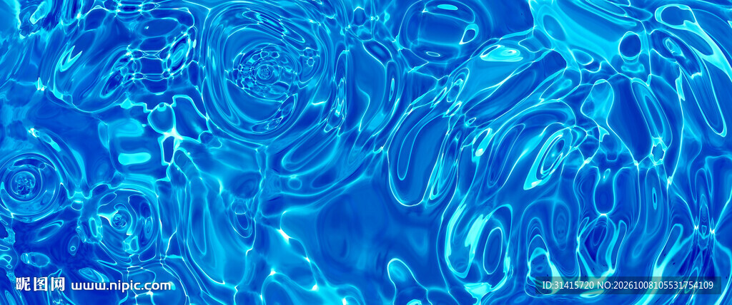蓝色流动水波纹背景