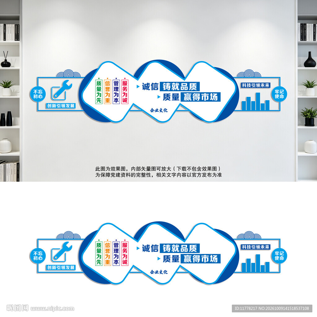 诚信铸就品质质量赢得市场文化墙