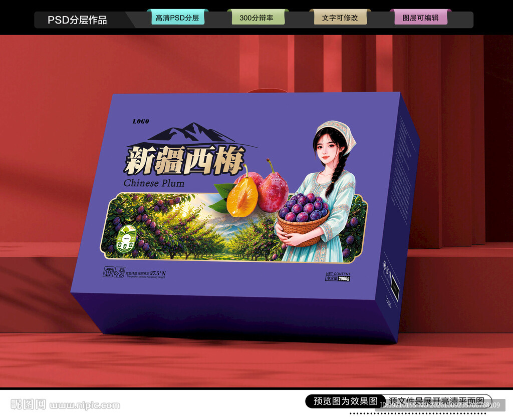 西梅包装 李子礼盒