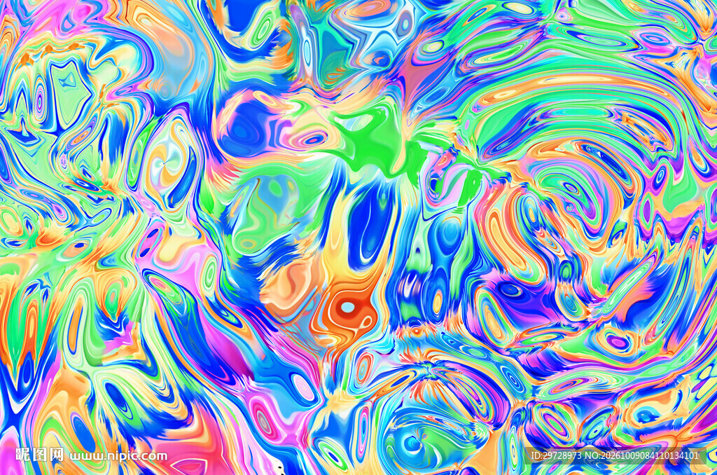 炫彩抽象流体纹理背景