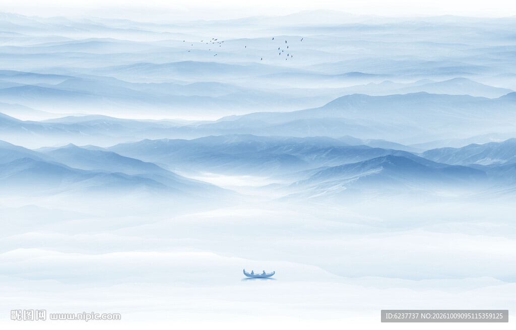 山水水墨画