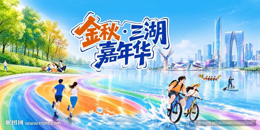 金秋三湖嘉年华宣传海报