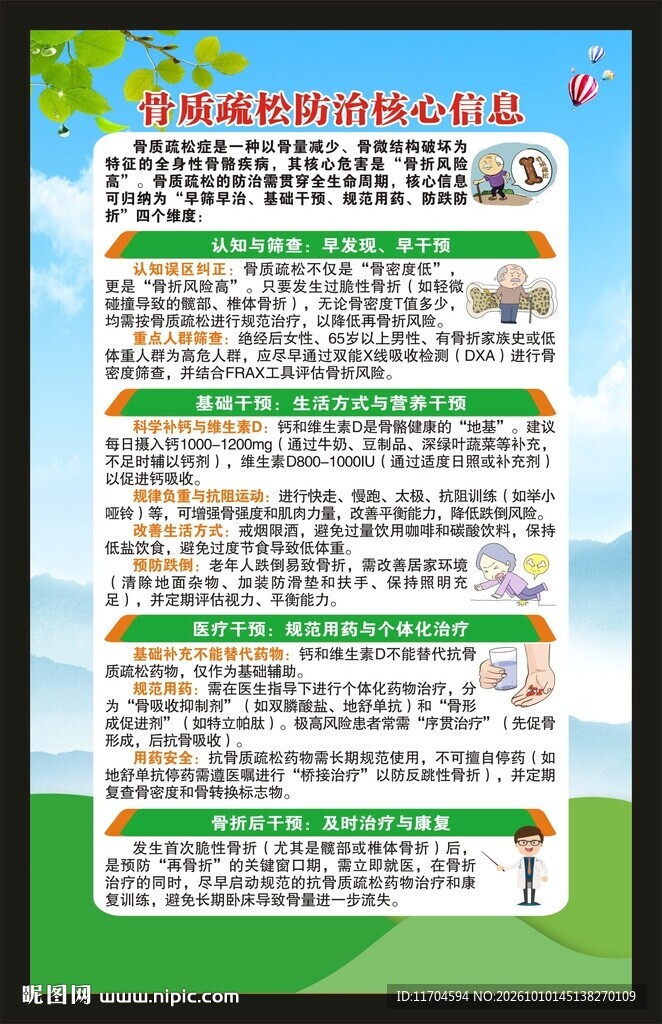 世界骨质疏松日海报