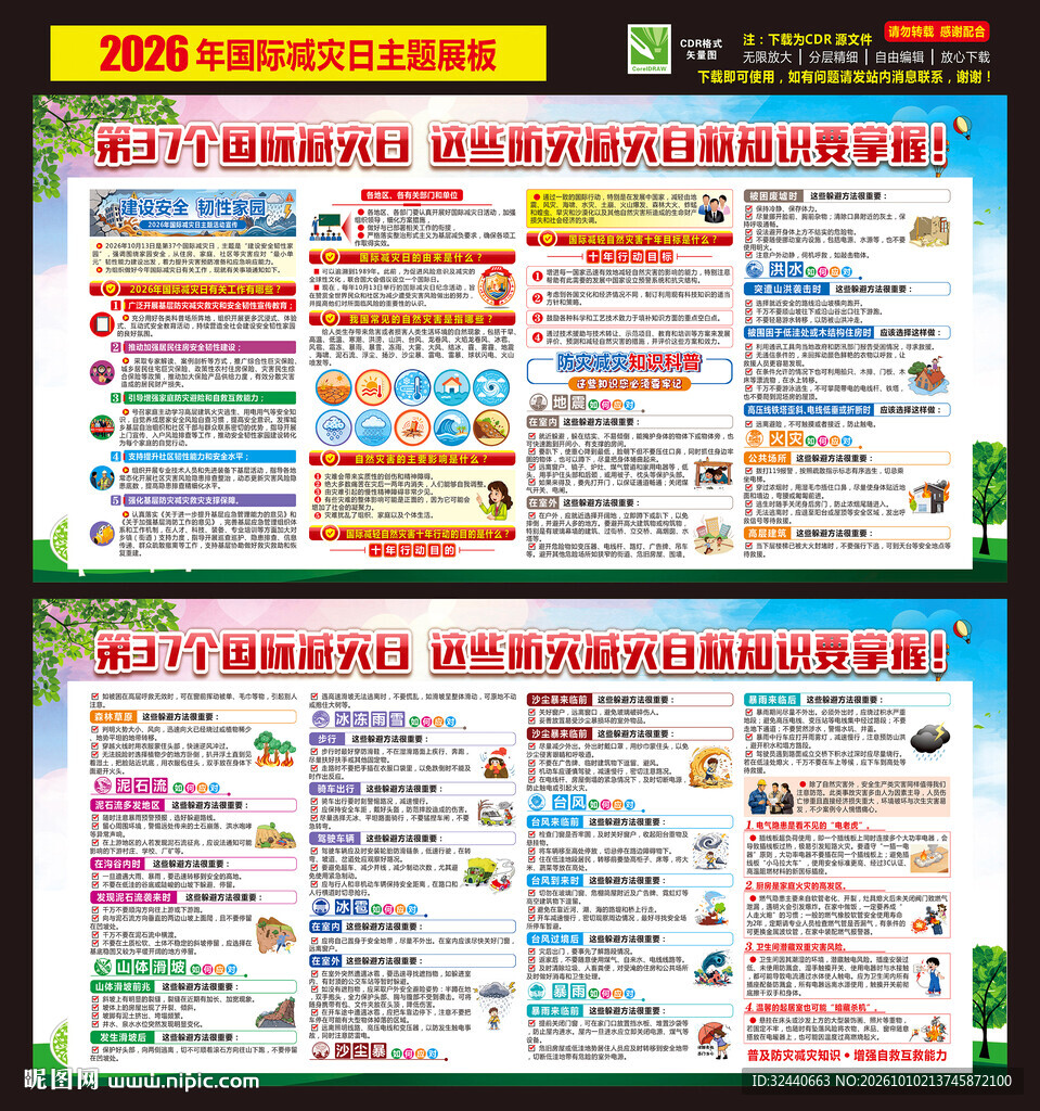 2026国际减灾日宣传栏