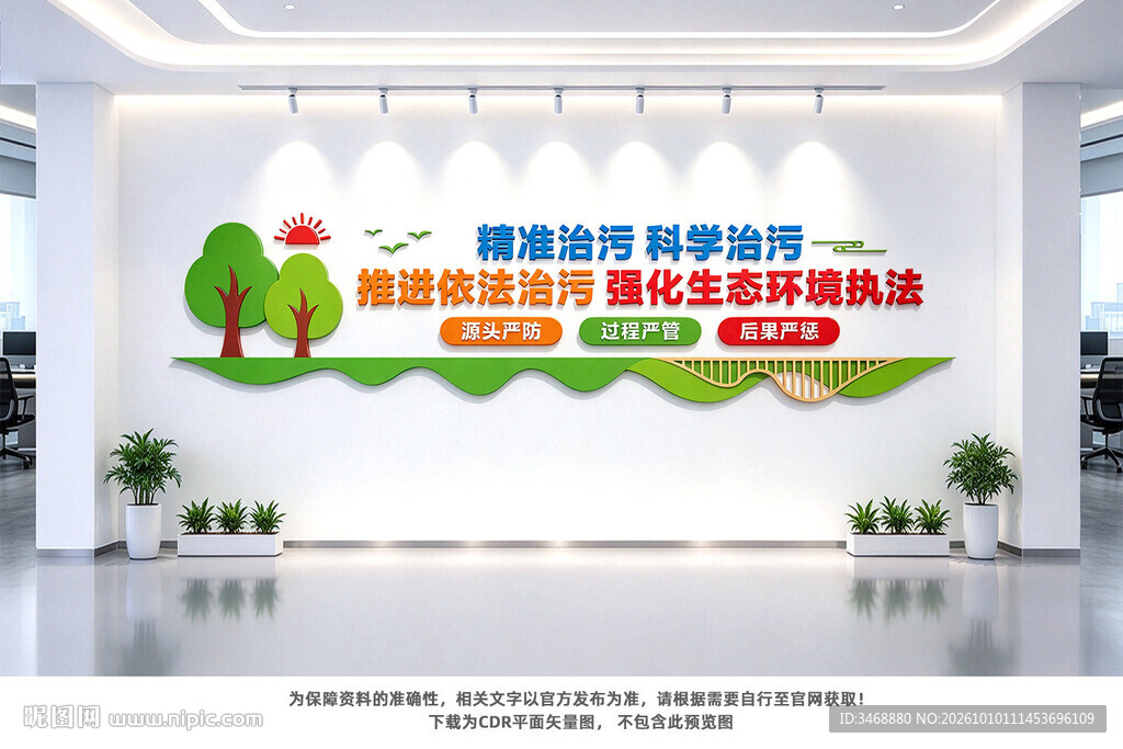 依法治污文化墙