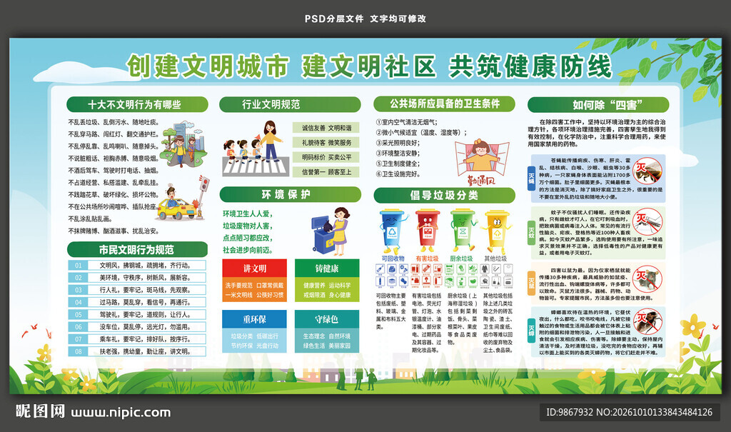 创建文明城市建文明社区