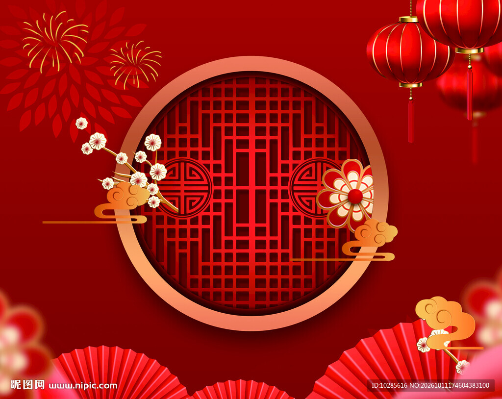 中式背景kt板