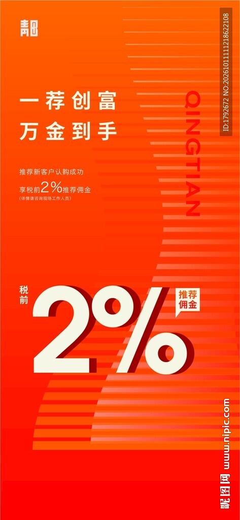 理财收益宣传海报