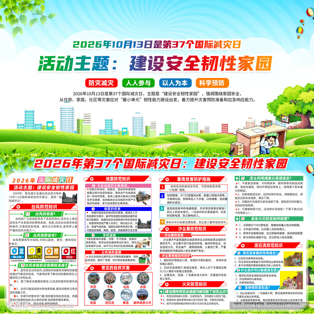 国际减灾日宣传栏