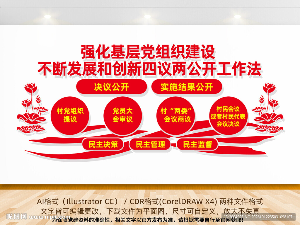 四议两公开文化墙