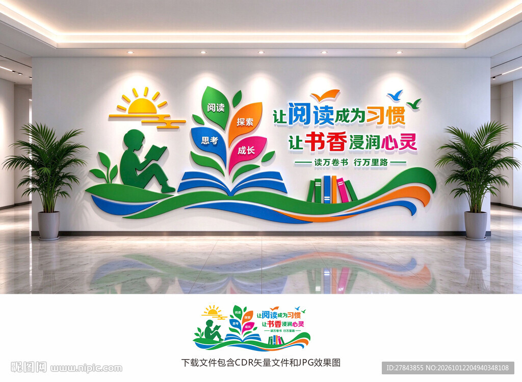 阅读文化墙
