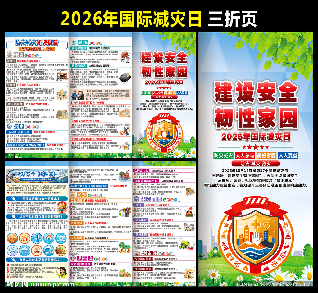 2026国际减灾日折页