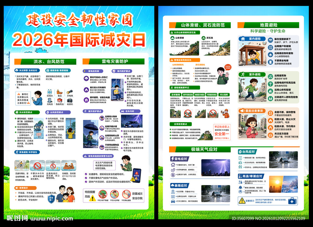 2026年国际减灾日宣传单