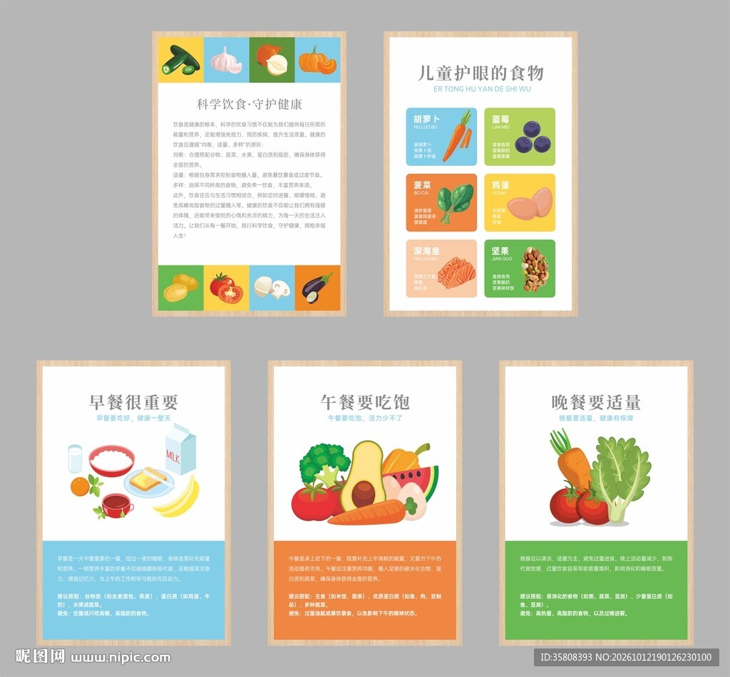 饮食健康海报