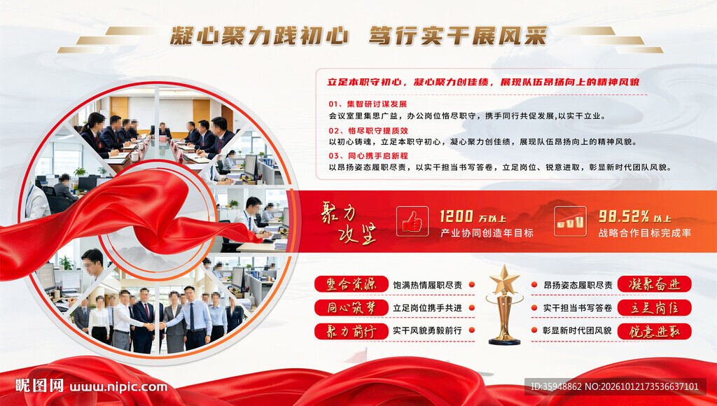 企业介绍海报宣传展板汇报KT图