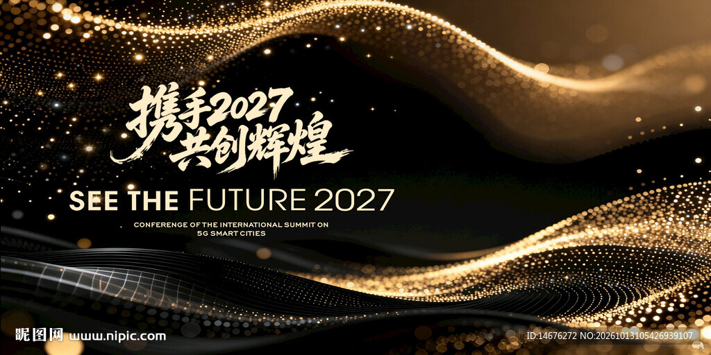 年会黑金主视觉主画面