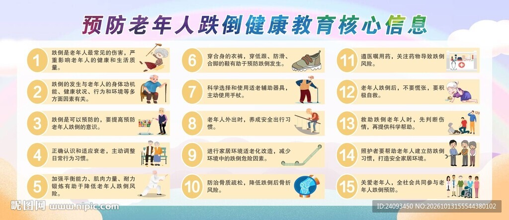 预防老年人跌倒健康教育
