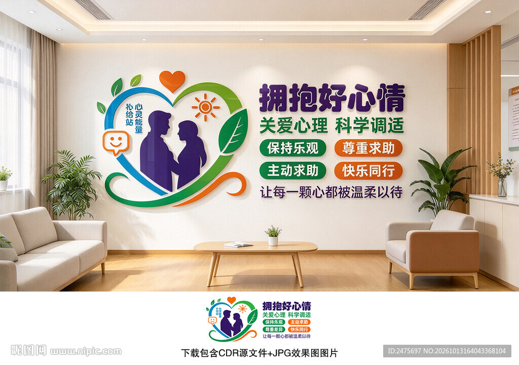 心理健康文化墙