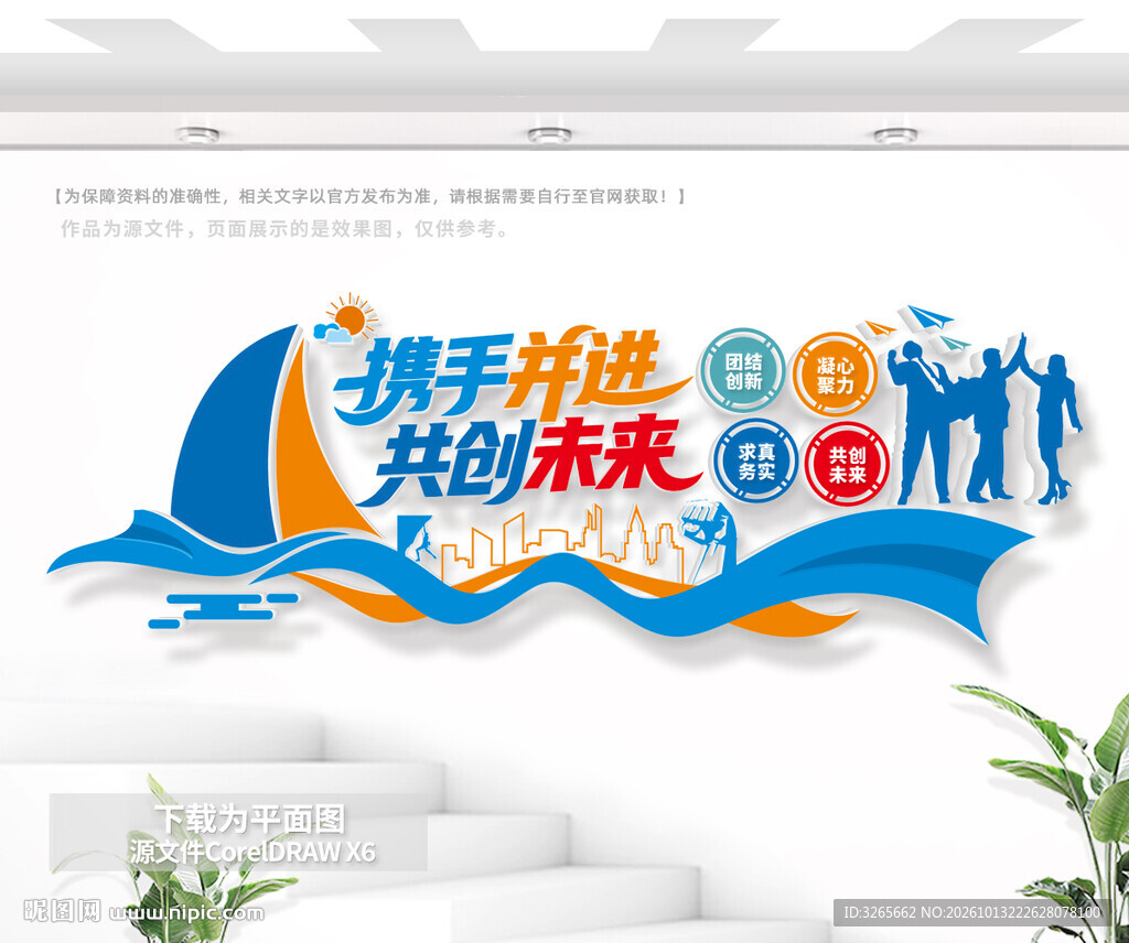 携手并进共创未来激励文化墙