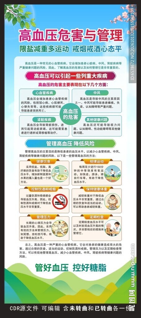 高血压展架