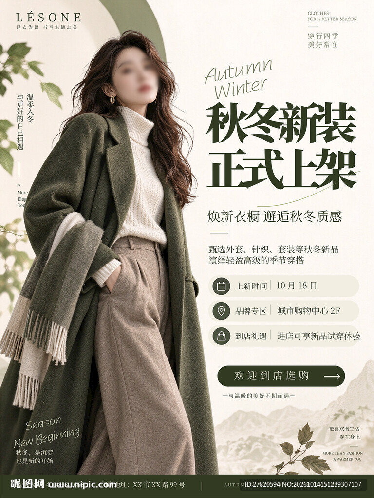 秋冬服装上新
