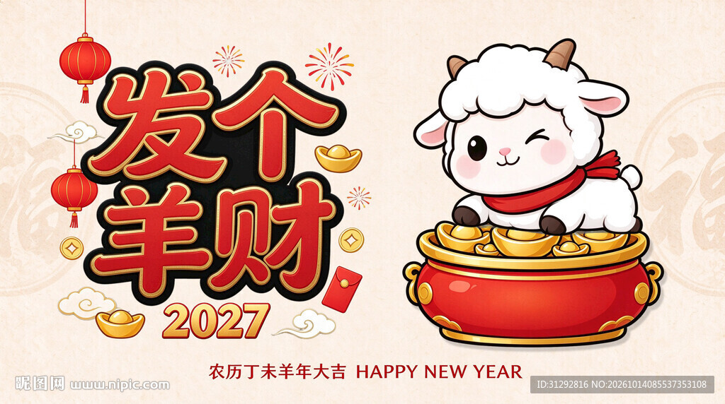 2027羊年海报