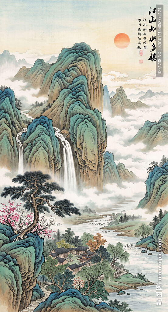 玄关山水装饰画
