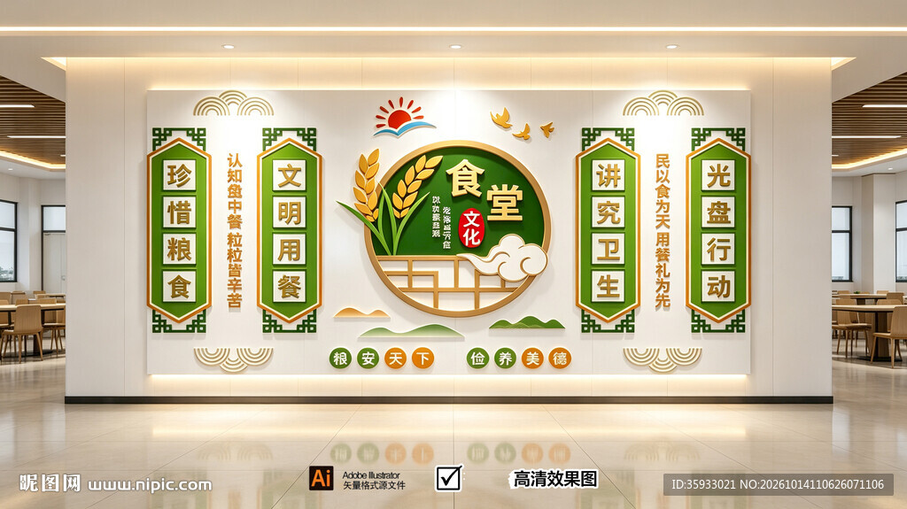 食堂文化墙