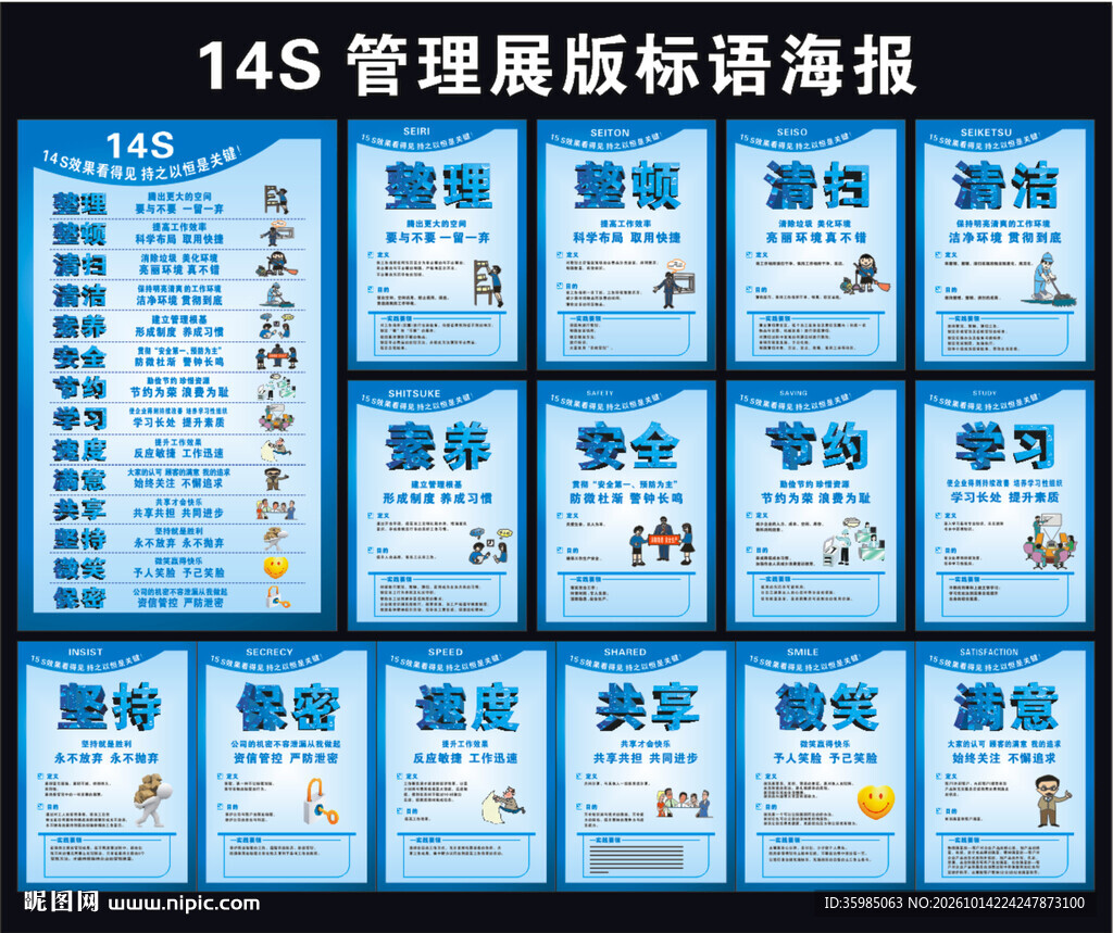 5S6s7S8S9S管理展版