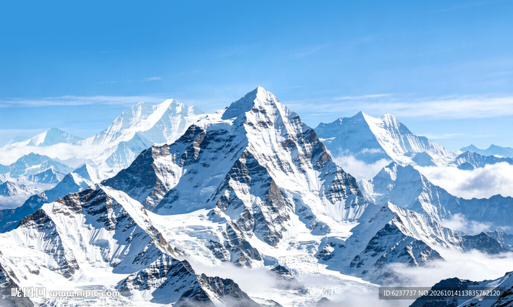 雪山风景背景图