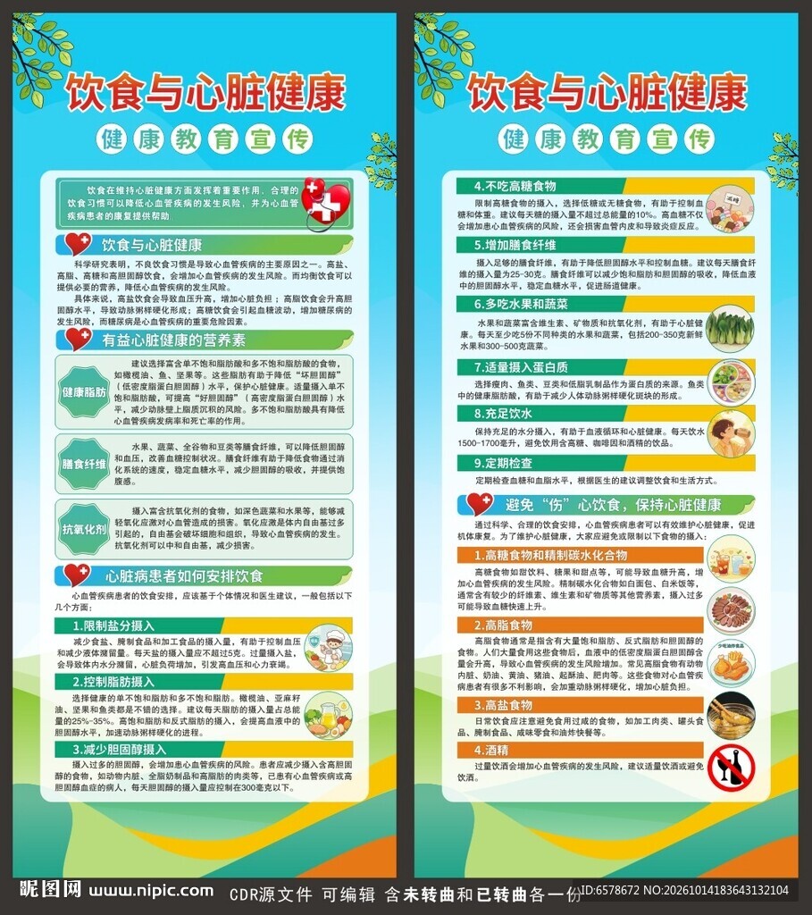 心脏健康科普知识展架