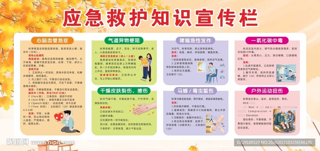 应急救护知识宣传栏