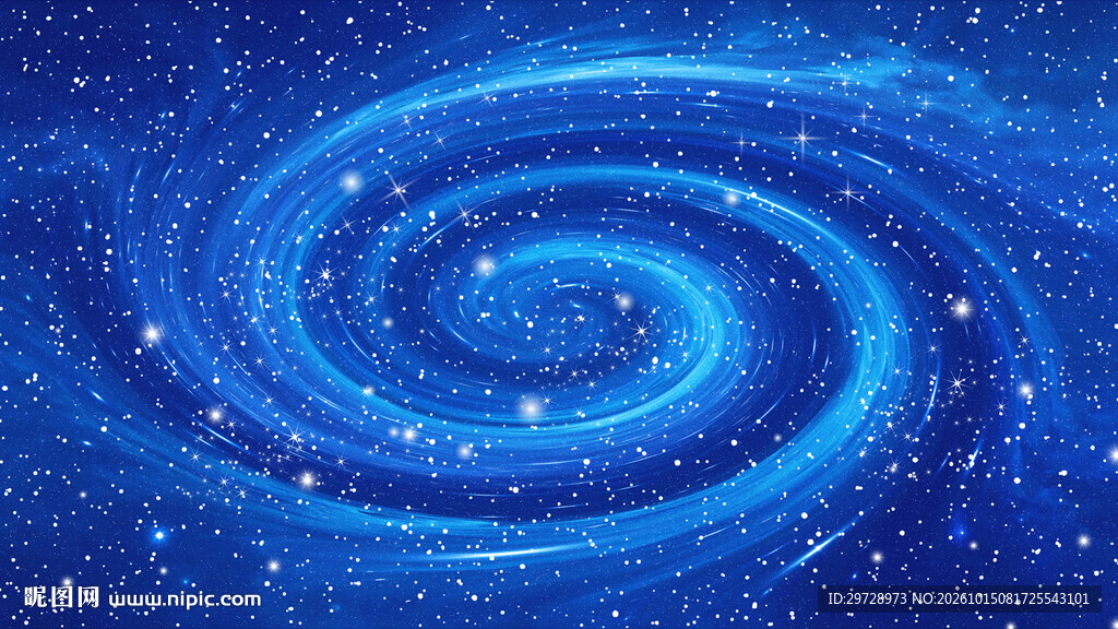 蓝色旋涡宇宙背景背景