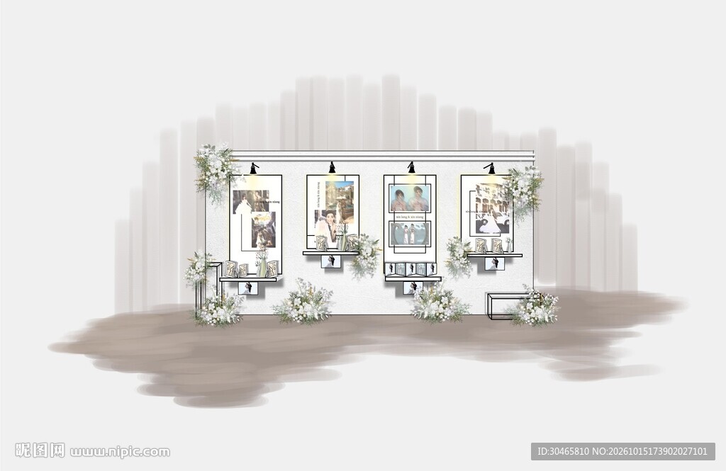 韩式小清新婚礼展示区