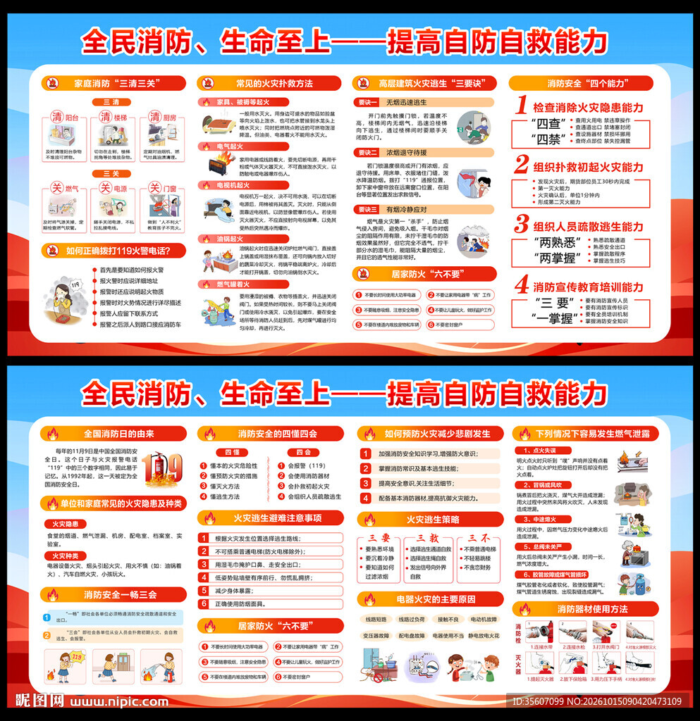 2026消防月展板