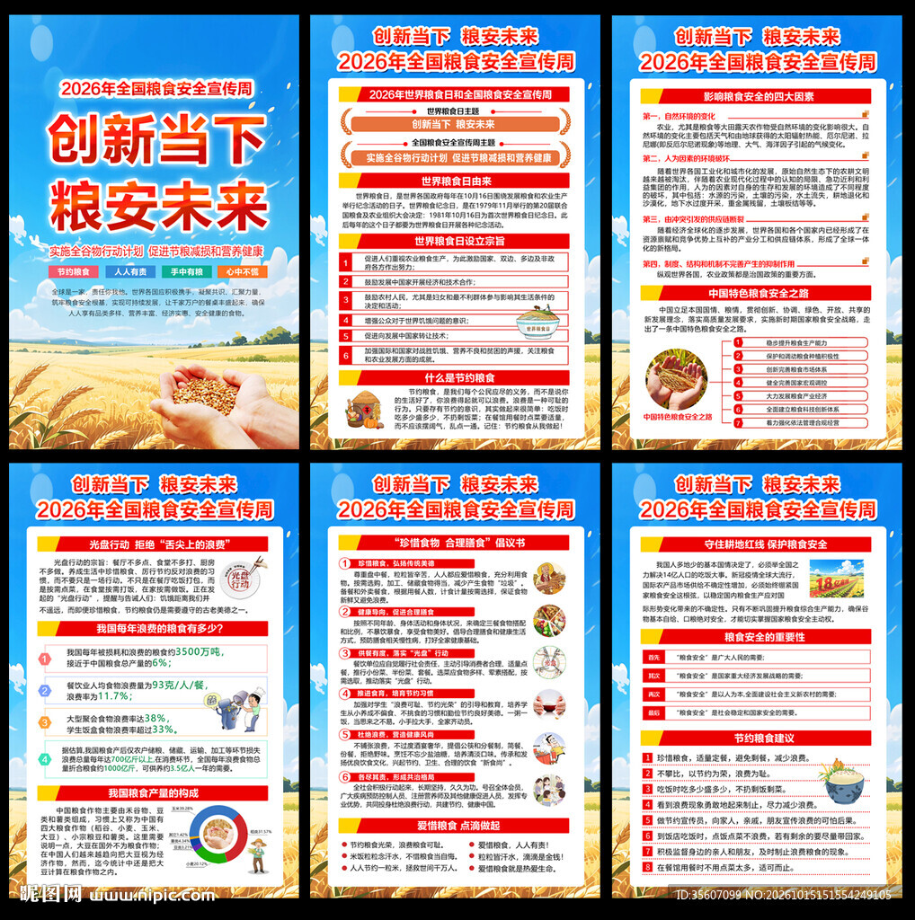 全国粮食安全宣传周展板