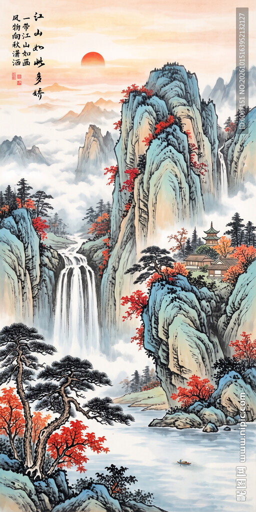 玄关山水画