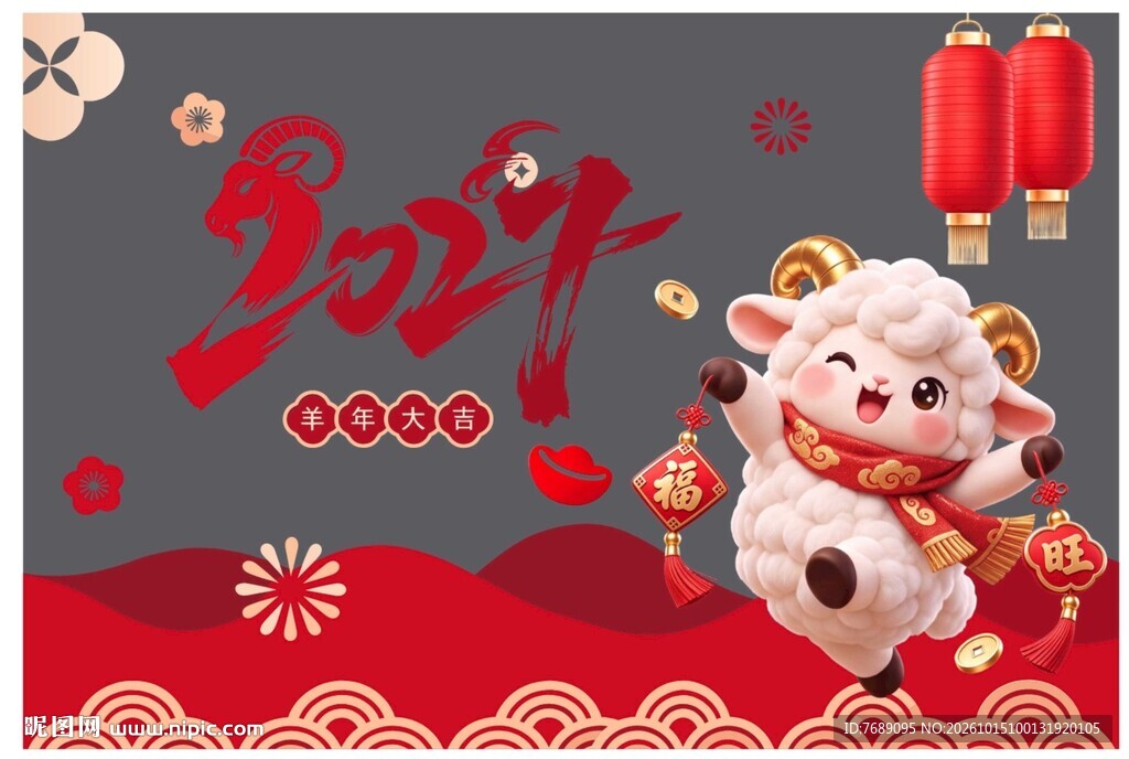 新年玻璃贴