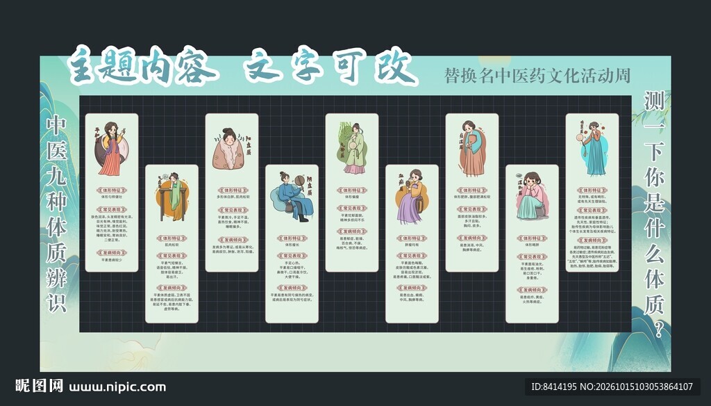 中医九种体质