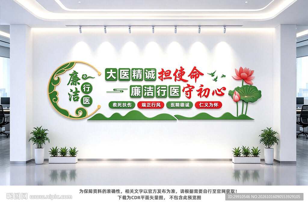 廉洁行医文化墙