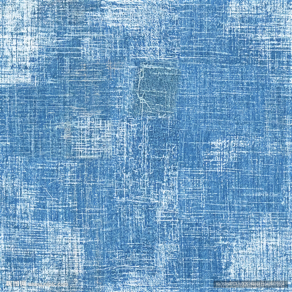 蓝色牛仔布纹理背景