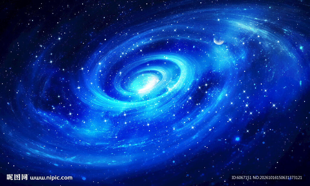 蓝色漩涡星空