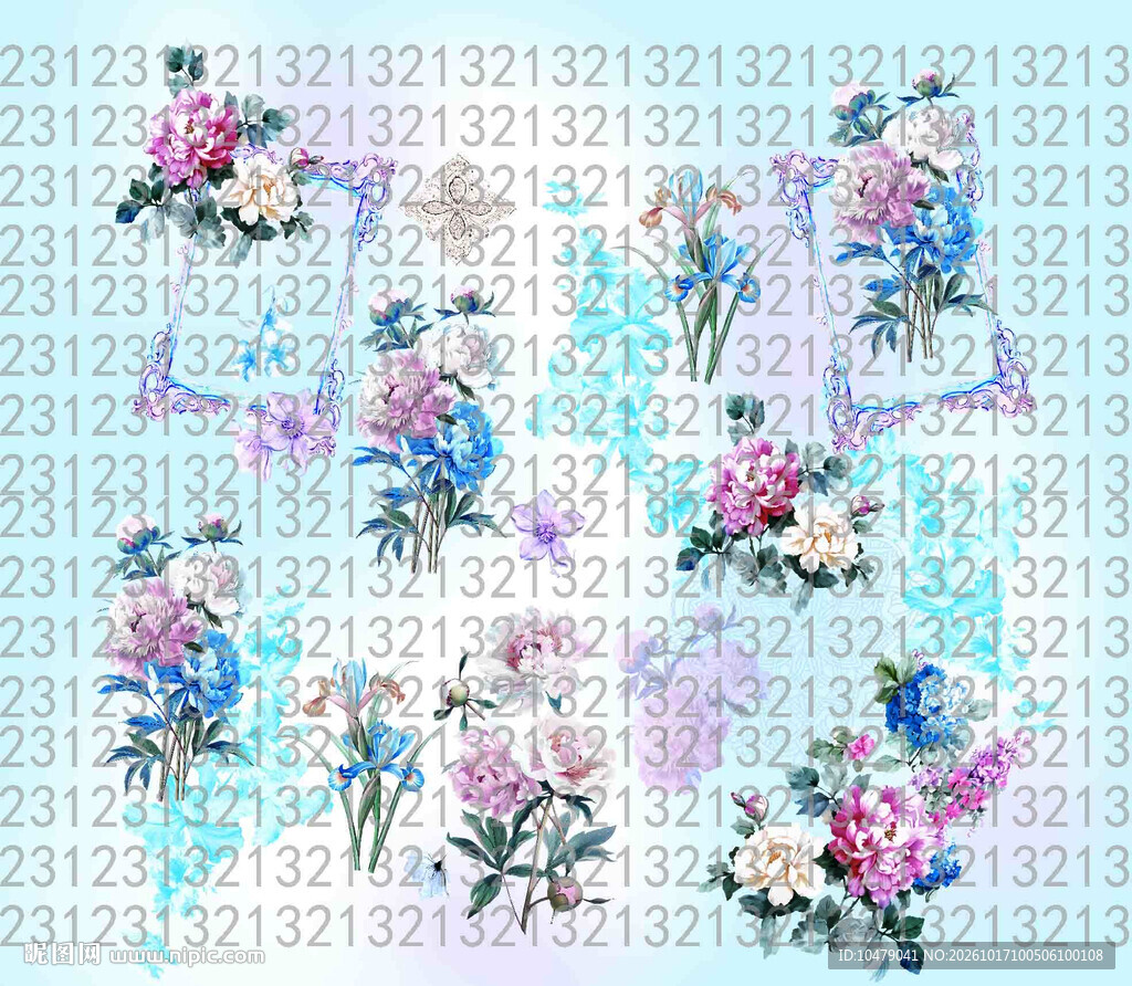 水彩花卉