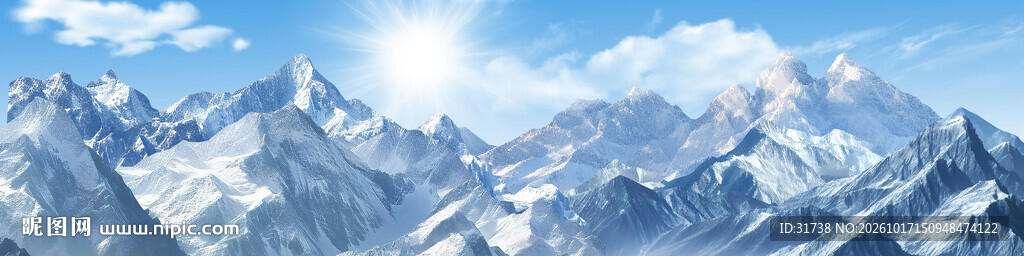 雪山背景图