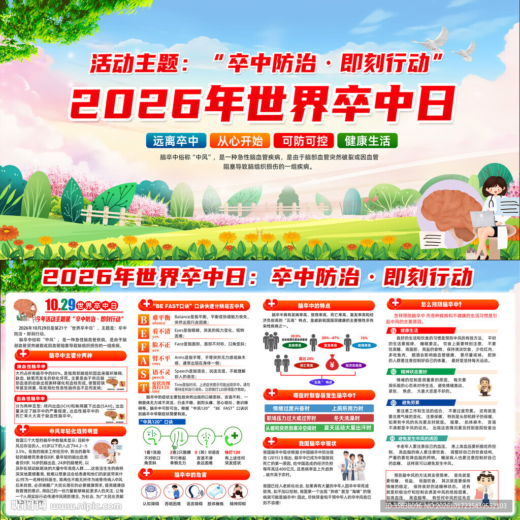 2026年世界卒中日展板