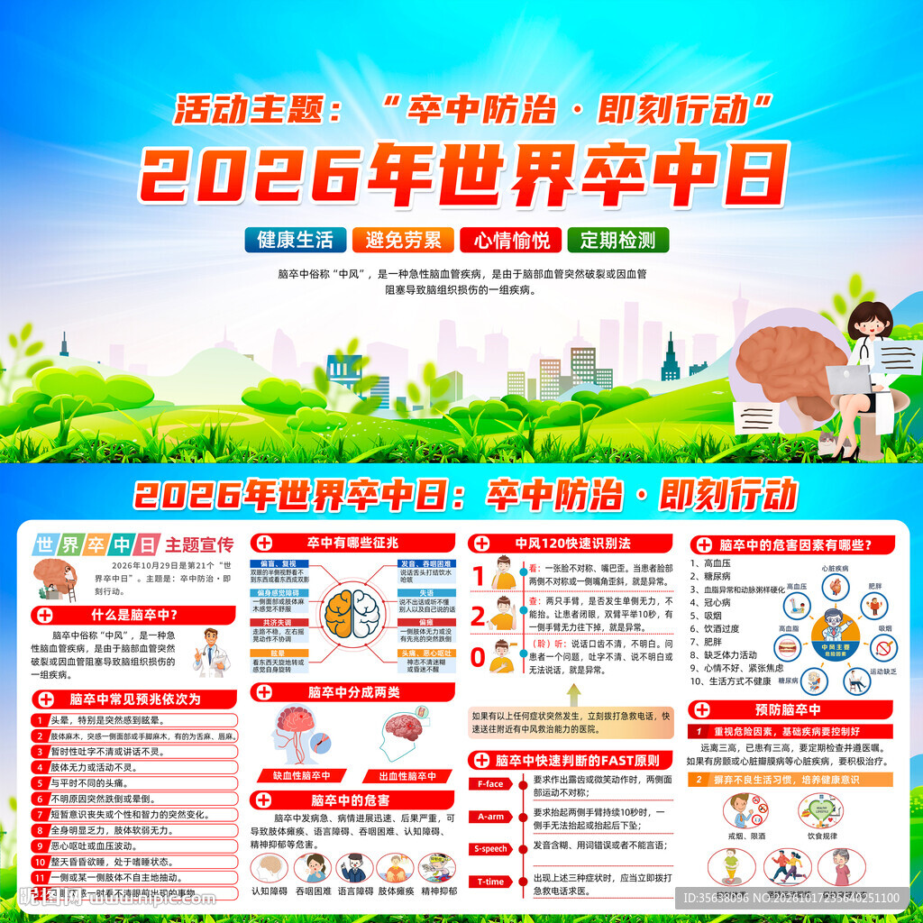 2026年世界卒中日展板